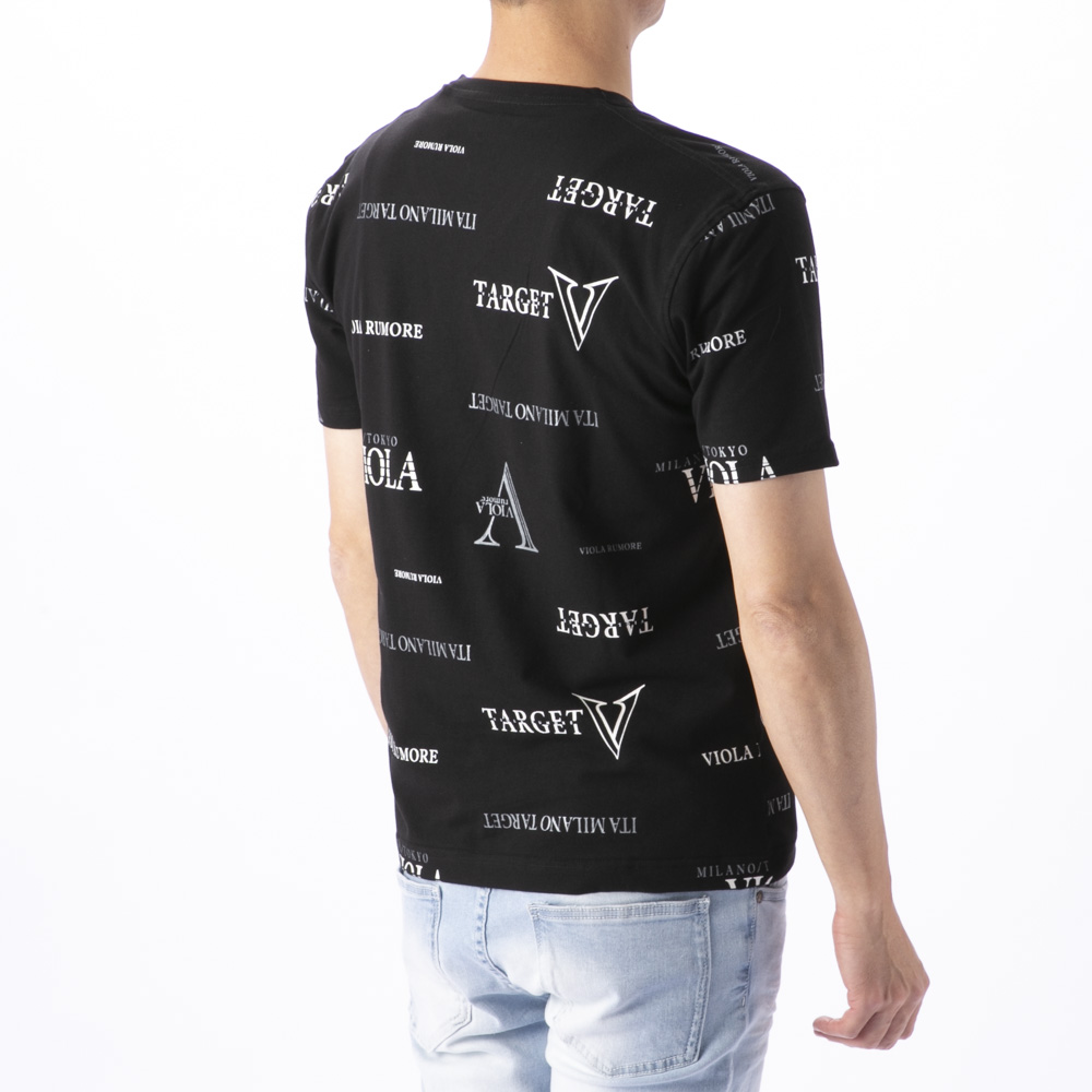 ヴィオラ VIOLA メンズトップス 総柄プリント 半袖Tシャツ Y52318-3-3【FITHOUSE ONLINE SHOP】