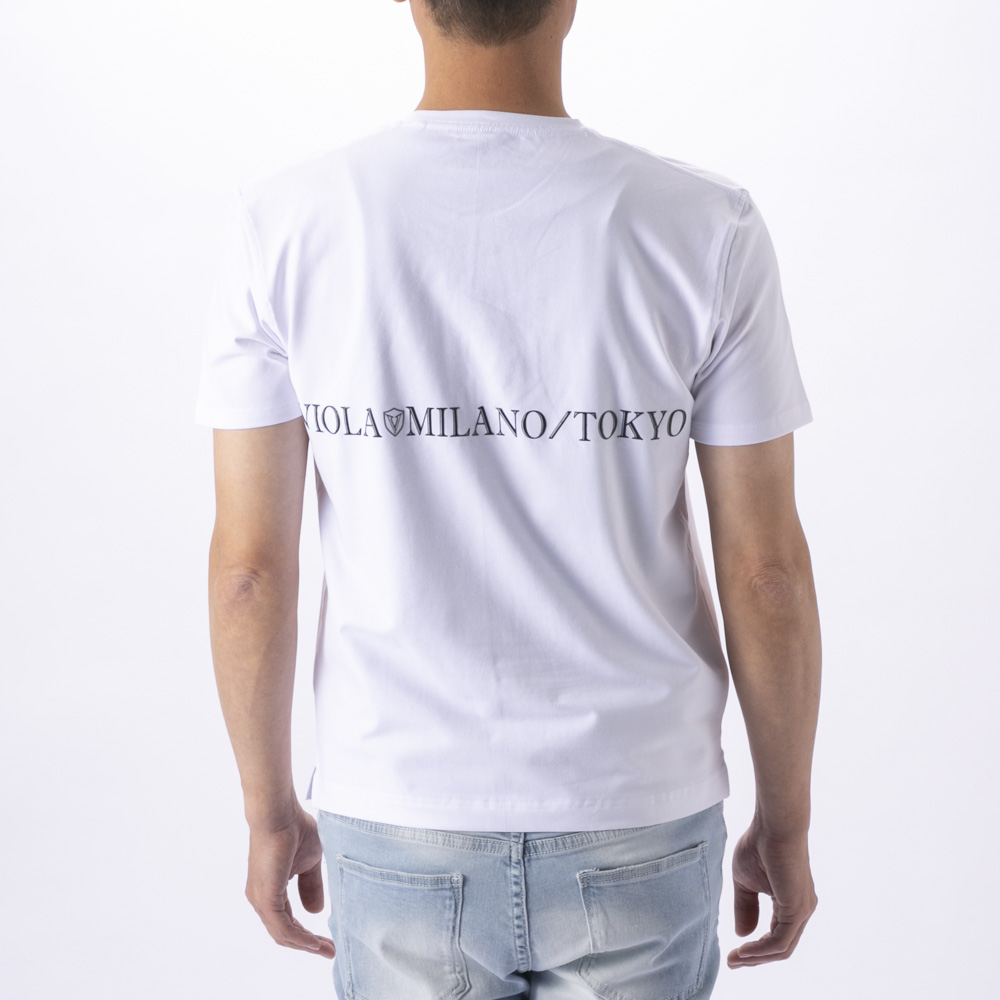ヴィオラ VIOLA メンズトップス 刺しゅうプリント クルーTシャツ Y52315-3-1【FITHOUSE ONLINE SHOP】