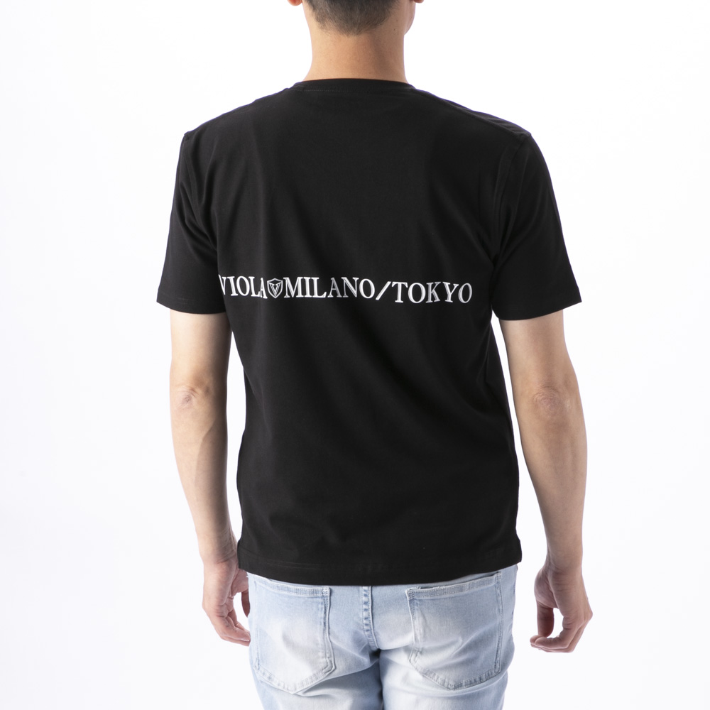ヴィオラ VIOLA メンズトップス 刺しゅうプリント クルーTシャツ Y52315-3-3【FITHOUSE ONLINE SHOP】