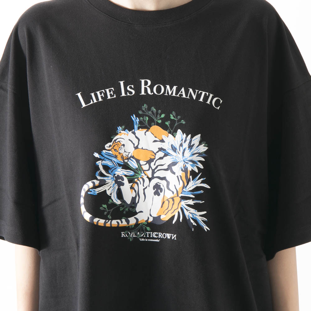 ロマンティッククラウン ROMANTIC CROWN レディーストップス AMUR TIGER TEE 3212TS4113【FITHOUSE ONLINE SHOP】