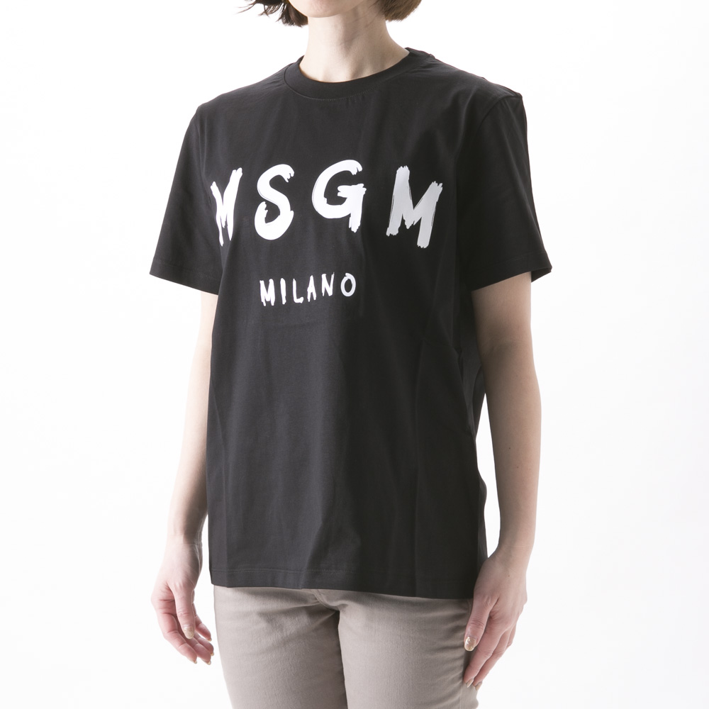 エムエスジーエム MSGM レディーストップス MSGMデカロゴTシャツ