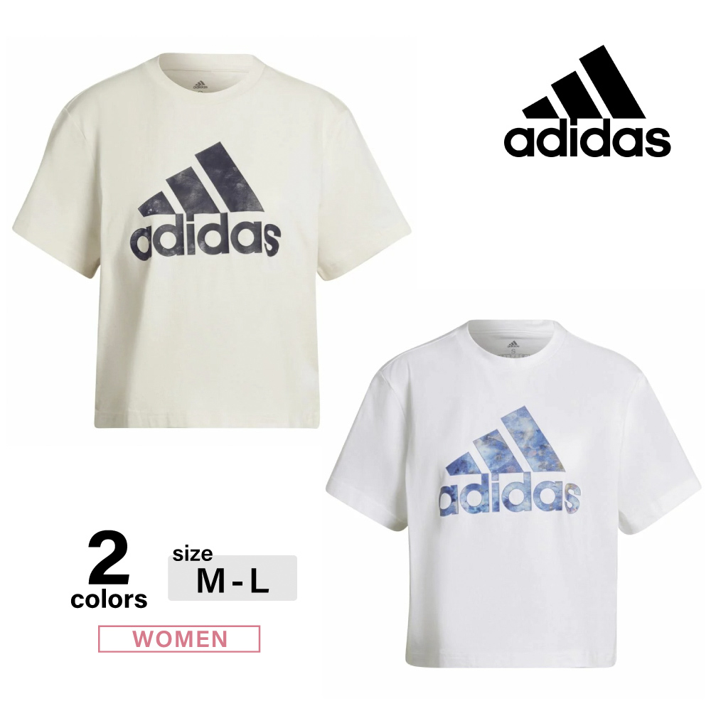 柄デザインプリントadidas sporty\u0026rich  Tee Lサイズ