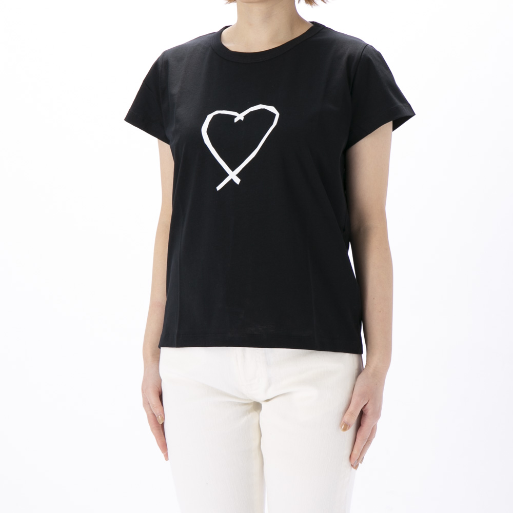 アニエスベー agnes b. レディーストップス Short sleeves Brando "Sarajevo's heart" t-shirt 2653SAE0【FITHOUSE ONLINE SHOP】