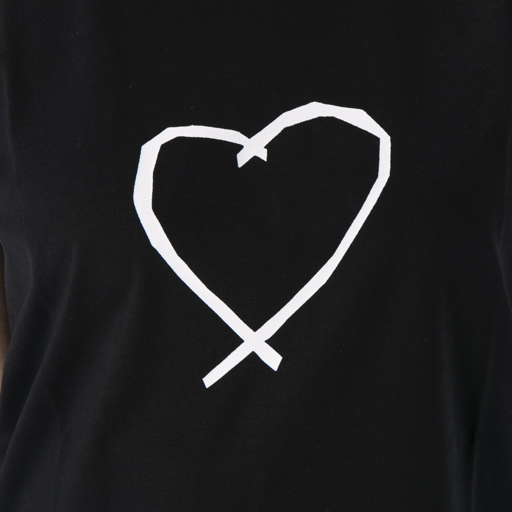 アニエスベー agnes b. レディーストップス Short sleeves Brando "Sarajevo's heart" t-shirt 2653SAE0【FITHOUSE ONLINE SHOP】