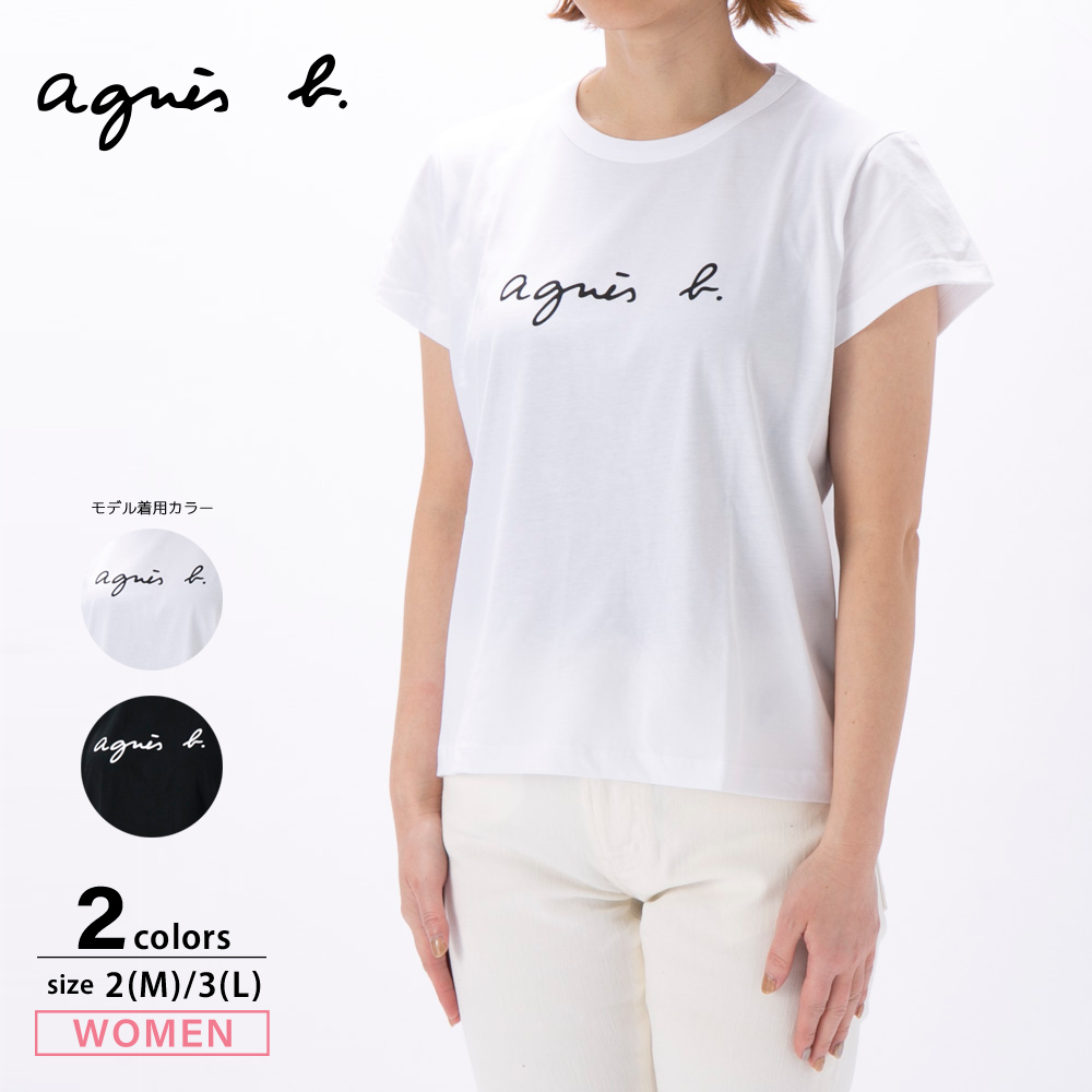 アニエスベー agnes b. レディーストップス Short sleeves Brando "agnès b." t-shirt 2653S137【FITHOUSE ONLINE SHOP】