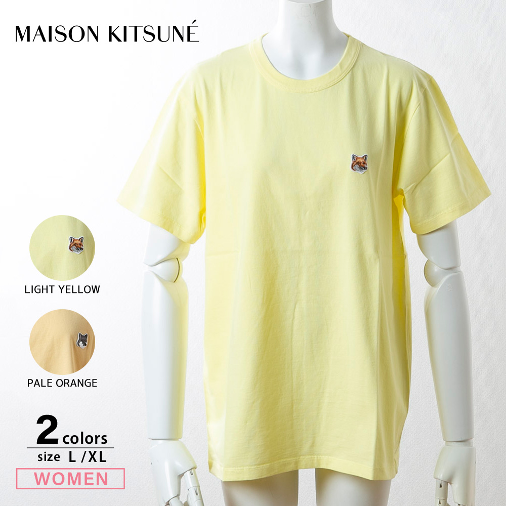 メゾンキツネ Maison Kitsune メンズトップス レディーストップス グレーフォックスヘッドパッチクラッシックTシャツ IM00113KJ0008【FITHOUSE ONLINE SHOP】