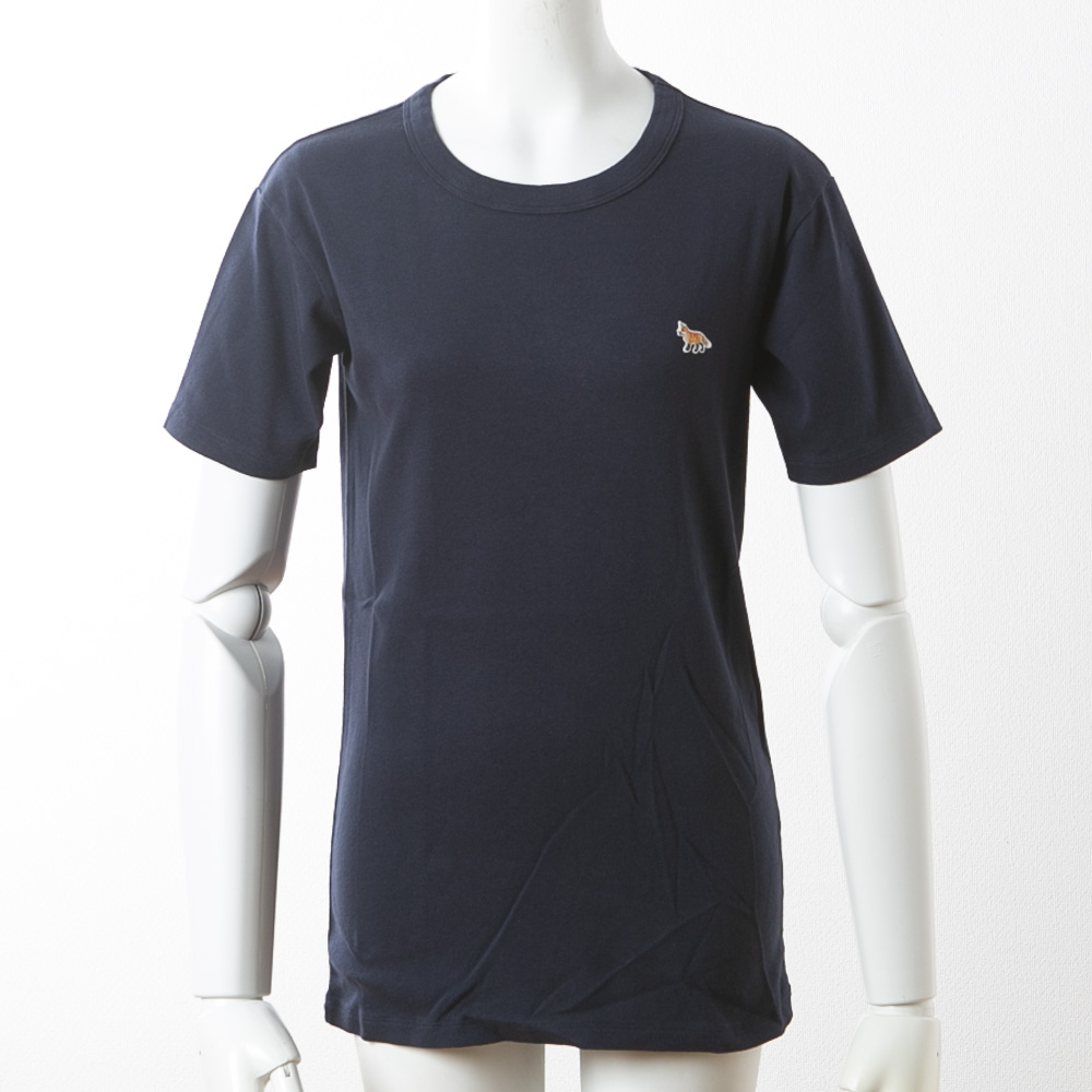 メゾンキツネ Maison Kitsune レディーストップス プロファイル フォックスパッチ フィッテッドTシャツ FW00140KJ0012【FITHOUSE ONLINE SHOP】