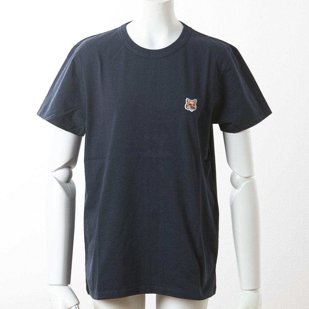 メゾンキツネ Maison Kitsune レディーストップス フォックスヘッドパッチ クラッシックTシャツ AW00103KJ0005【FITHOUSE ONLINE SHOP】