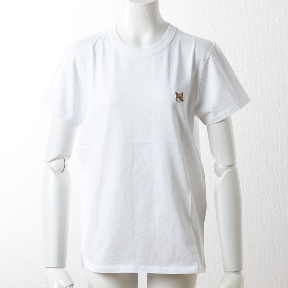 メゾンキツネ Maison Kitsune レディーストップス フォックスヘッドパッチ クラッシックTシャツ AW00103KJ0005【FITHOUSE ONLINE SHOP】