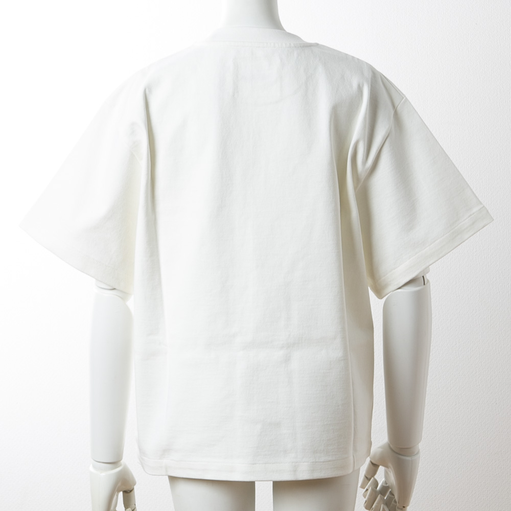 JIL SANDER　ロゴ プリント ロングTシャツ Lサイズ  ホワイト#80ロゴロンＴT-SHI