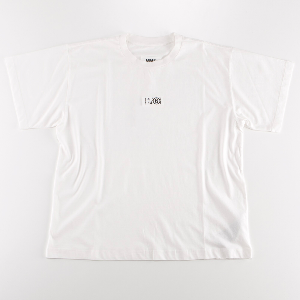 エムエム6 メゾンマルジェラ MM6 Maison Margiela レディーストップス T-SHIRT ズームロゴ オーバーサイズ トップス S52GC0267 S24312【FITHOUSE ONLINE SHOP】