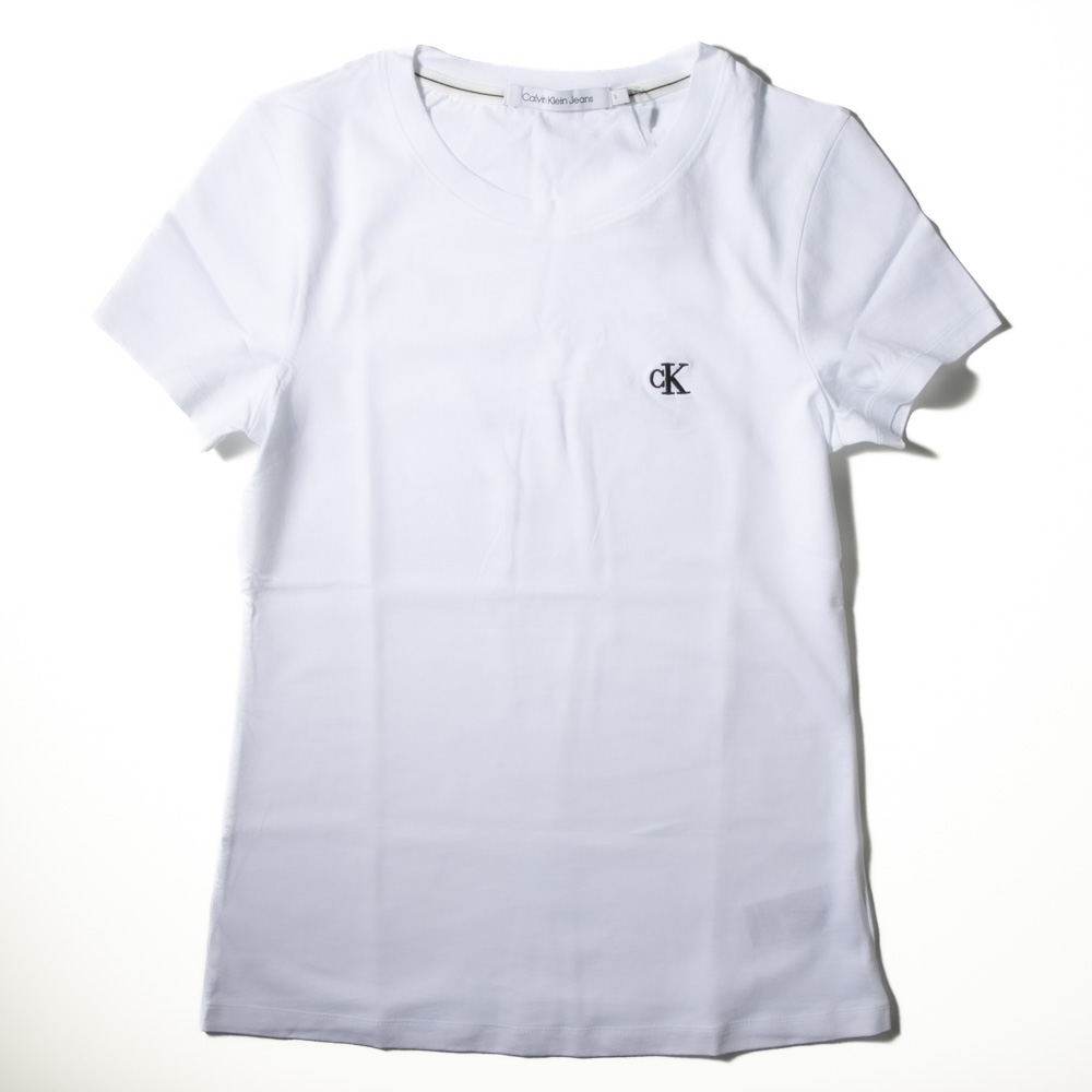 カルバンクラインジーンズ Calvin Klein Jeans レディーストップス EMBROIDERY SLIM TEE J20J212883【FITHOUSE ONLINE SHOP】