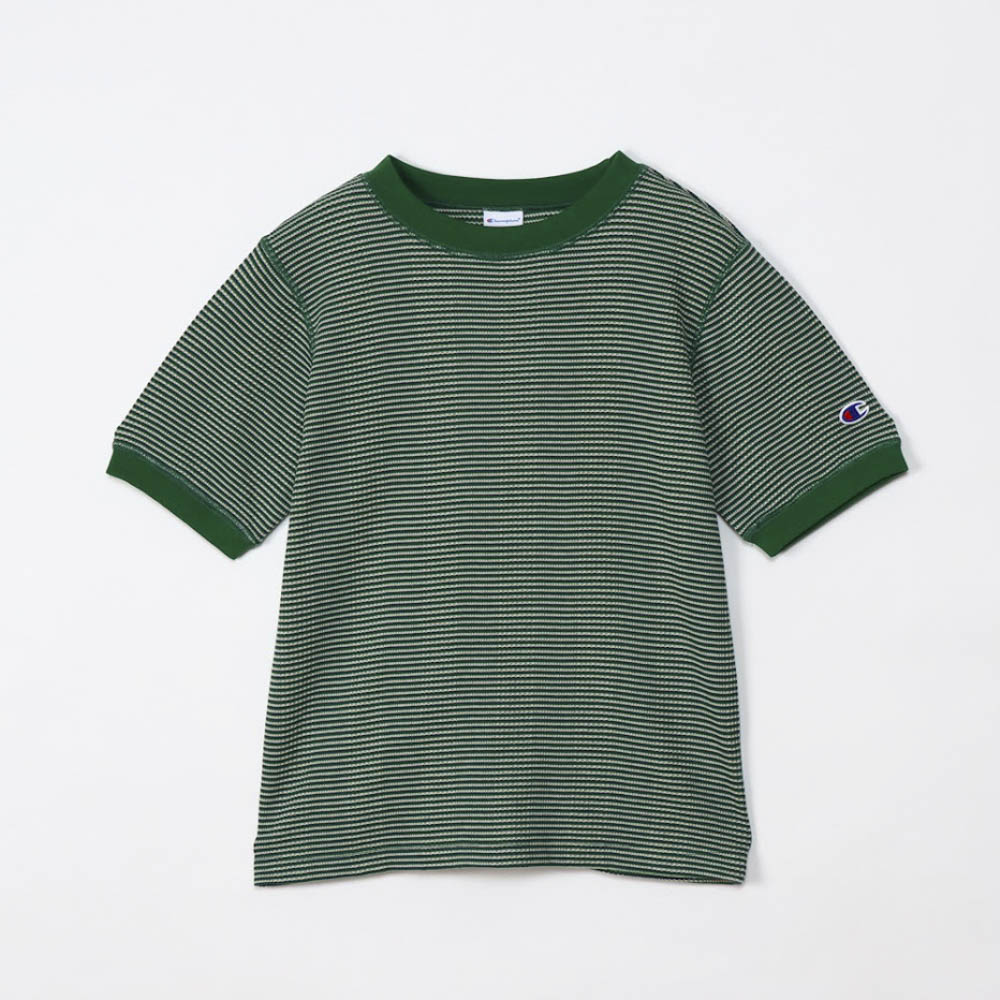 チャンピオン champion レディーストップス BORDER SHORT SLEEVE T-SHIRT CW-Z322【FITHOUSE ONLINE SHOP】