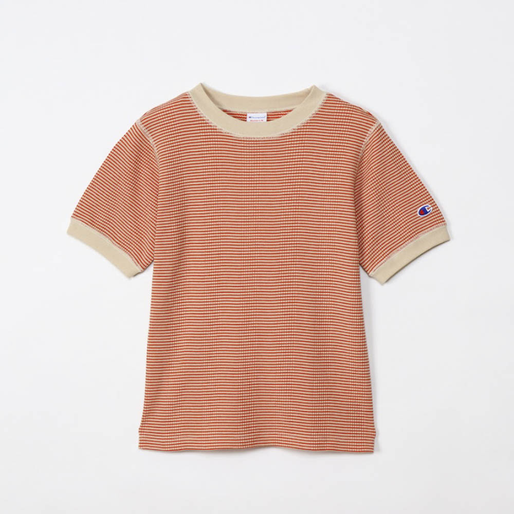 チャンピオン champion レディーストップス BORDER SHORT SLEEVE T-SHIRT CW-Z322【FITHOUSE ONLINE SHOP】