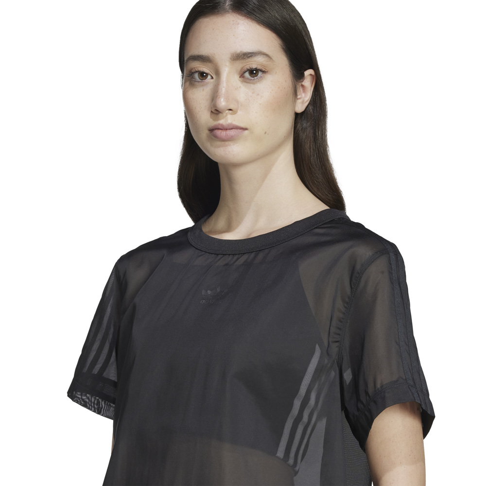 アディダスオリジナルス adidas originals レディーストップス 半袖 Tシャツ SHEER 3S TEE  JN6132【FITHOUSE ONLINE SHOP】