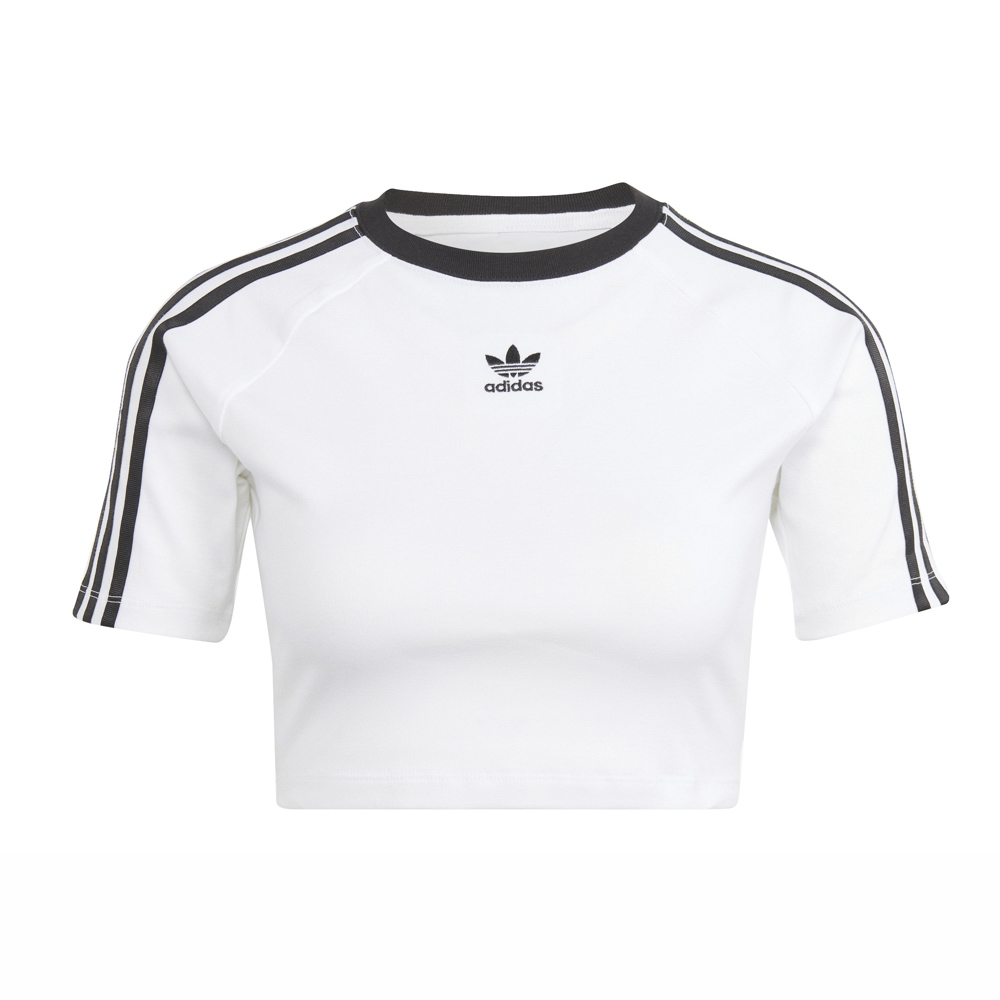 アディダスオリジナルス adidas originals レディーストップス スリーストライプス 半袖 ベビー Tシャツ IP0662【FITHOUSE ONLINE SHOP】