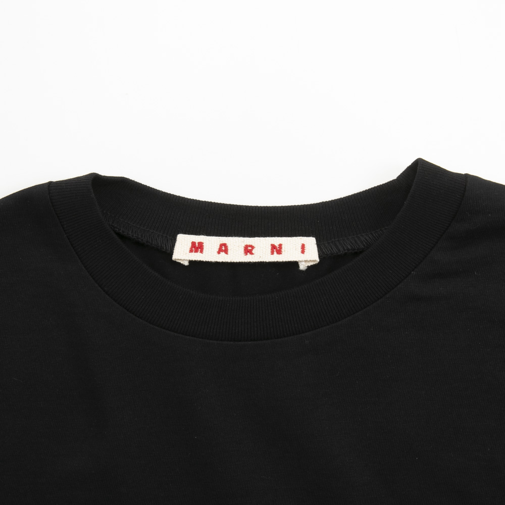 マルニ MARNI マルニキッズ レディーストップス  胸ロゴプリントT クルーネックT MT290F M01601 0M900【FITHOUSE ONLINE SHOP】