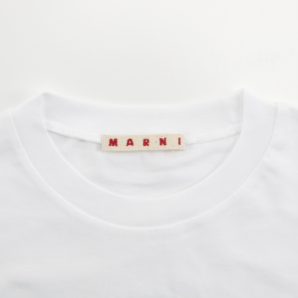 マルニ MARNI マルニキッズ レディーストップス  ビッグロゴプリントT MT303F M01733 0M100【FITHOUSE ONLINE SHOP】