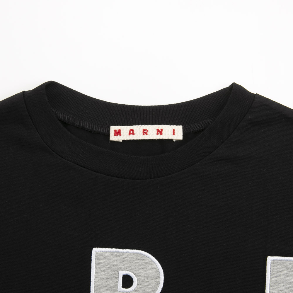 マルニ MARNI マルニキッズ レディーストップス  ビッグロゴプリントT MT303F M01733 0M90E【FITHOUSE ONLINE SHOP】