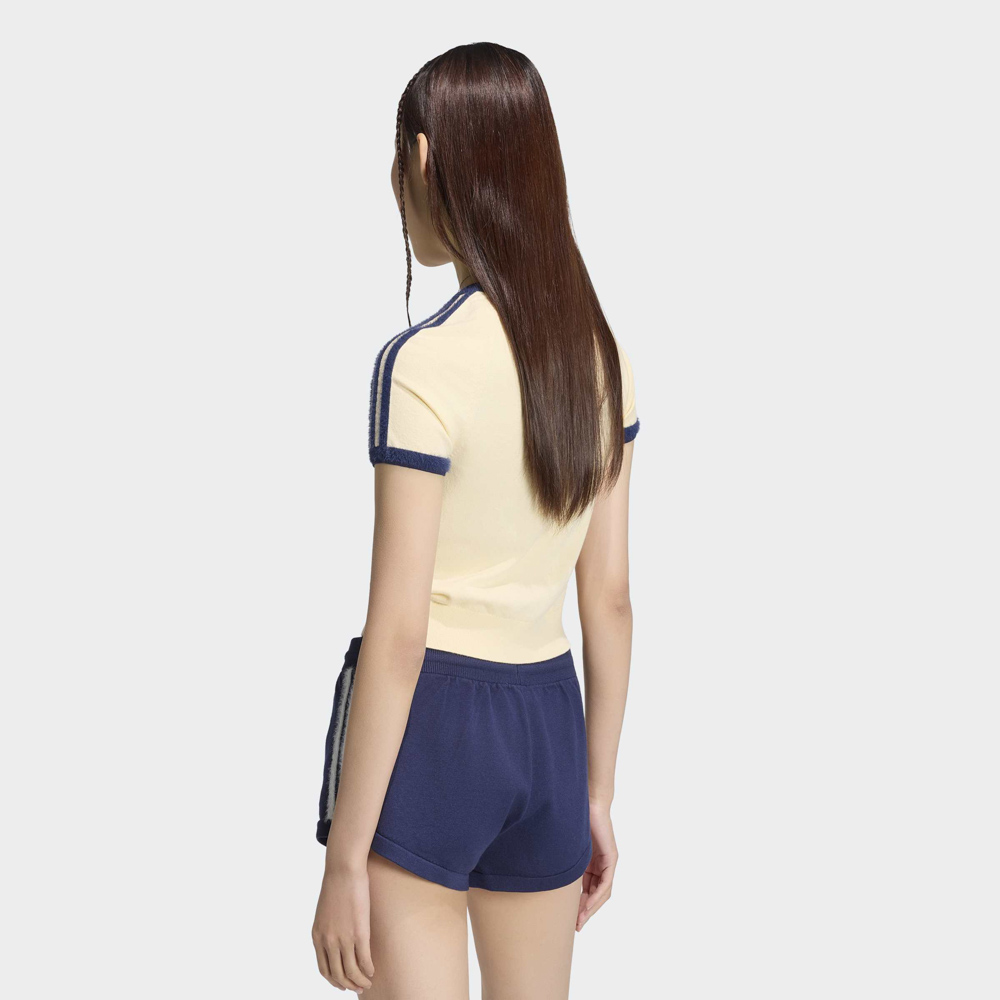 アディダスオリジナルス adidas originals レディーストップス レース カリ 半袖 Tシャツ KNITTED TEE KS7376【FITHOUSE ONLINE SHOP】