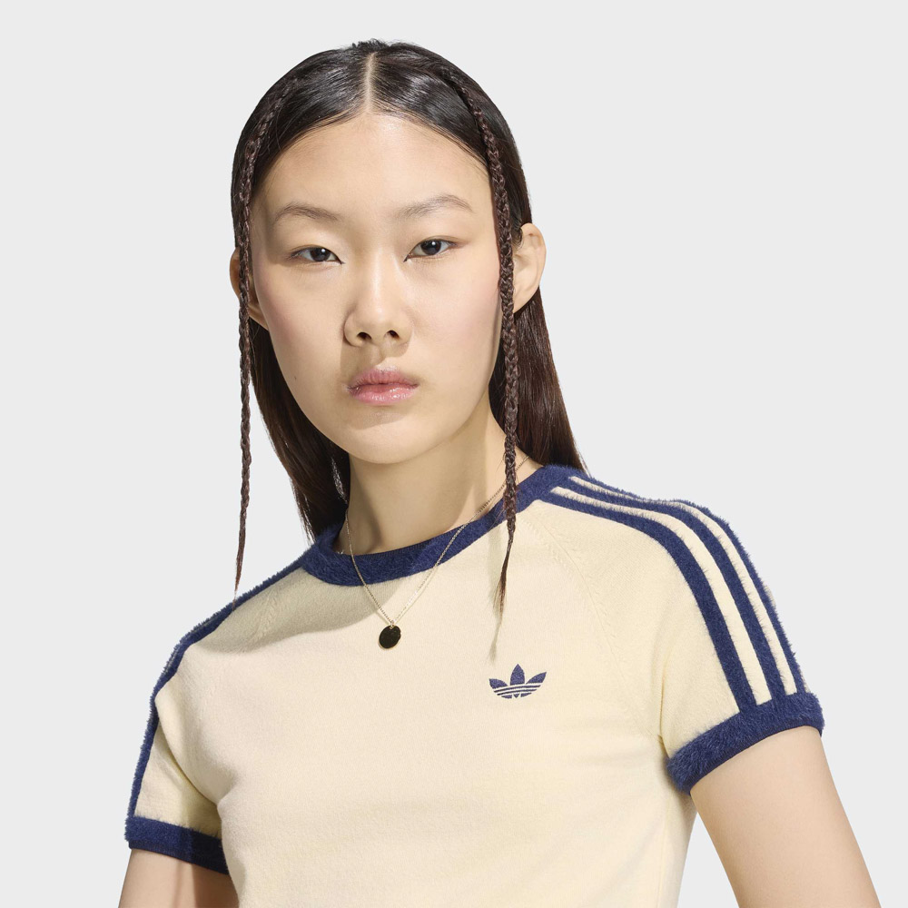 アディダスオリジナルス adidas originals レディーストップス レース カリ 半袖 Tシャツ KNITTED TEE KS7376【FITHOUSE ONLINE SHOP】