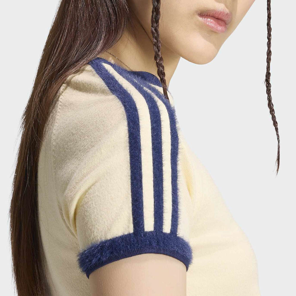 アディダスオリジナルス adidas originals レディーストップス レース カリ 半袖 Tシャツ KNITTED TEE KS7376【FITHOUSE ONLINE SHOP】