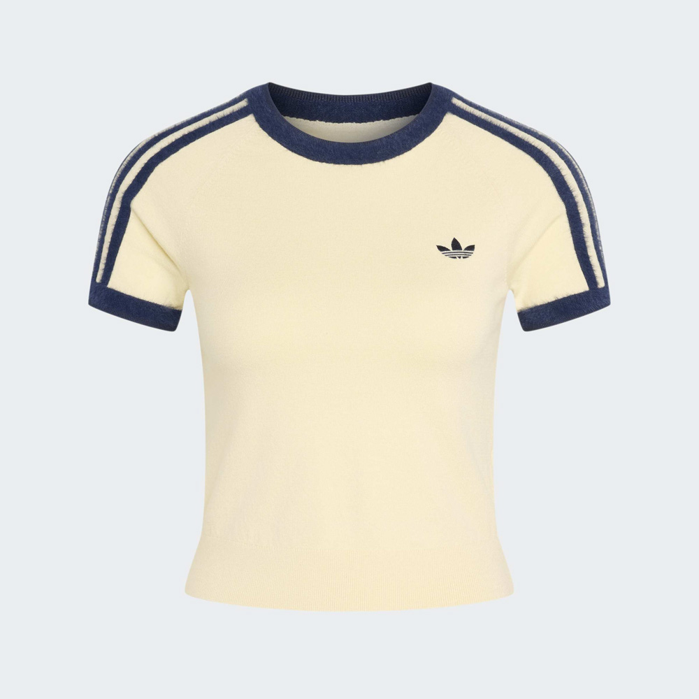 アディダスオリジナルス adidas originals レディーストップス レース カリ 半袖 Tシャツ KNITTED TEE KS7376【FITHOUSE ONLINE SHOP】