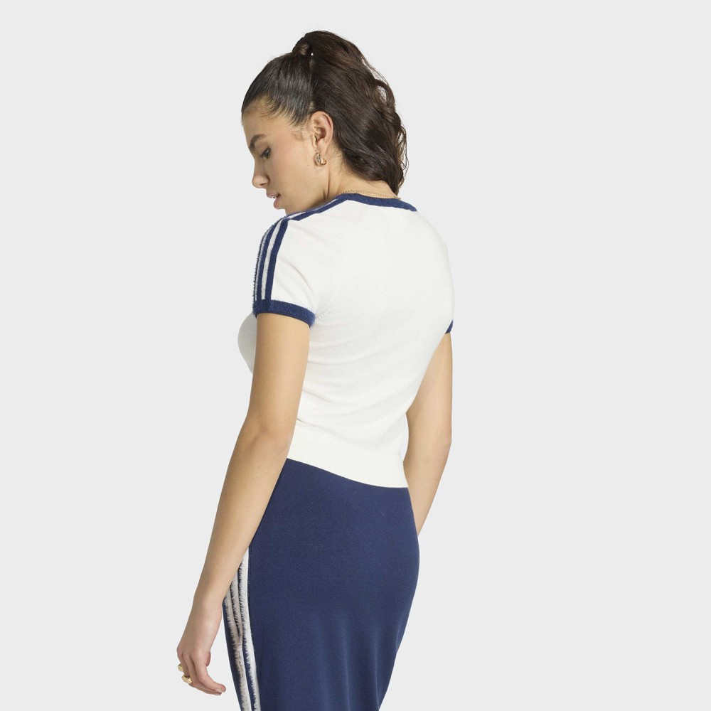 アディダスオリジナルス adidas originals レディーストップス レース カリ 半袖 Tシャツ KNITTED TEE KS9952【FITHOUSE ONLINE SHOP】