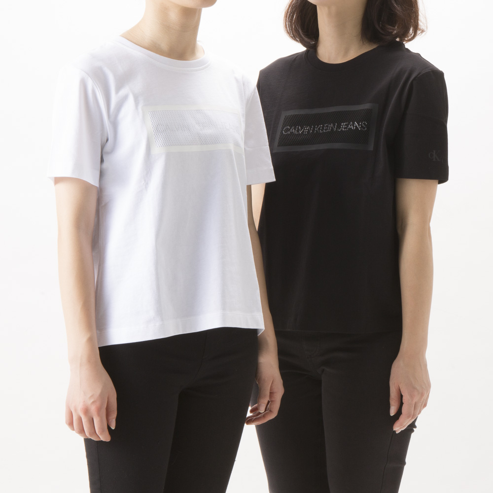 カルバンクラインジーンズ Calvin Klein Jeans レディーストップス 胸ﾒｯｼｭﾛｺﾞtｼｬﾂ Jj 01 Fithouse Online Shop フィットハウス公式オンラインショップ Fit House Online Shop