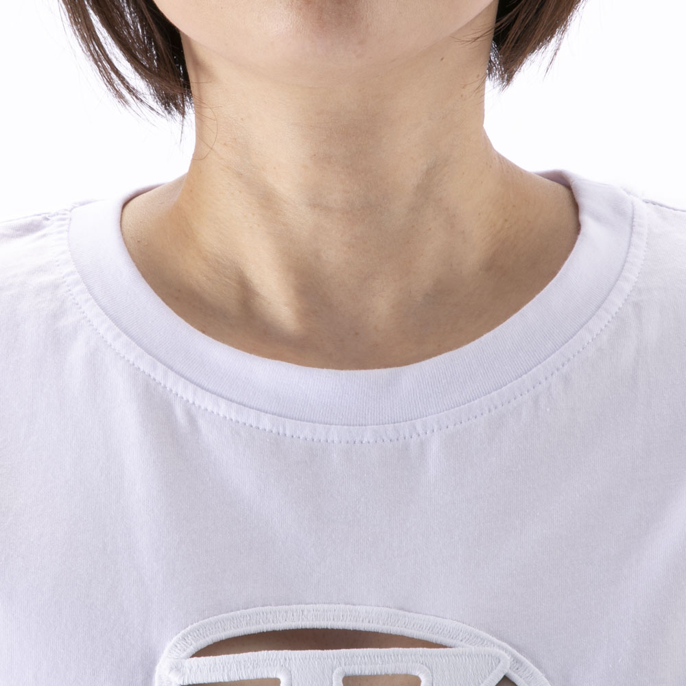 ディーゼル DIESEL レディーストップス オーバルDロゴ クルーネック Tシャツ A150960NIAX100【FITHOUSE ONLINE SHOP】