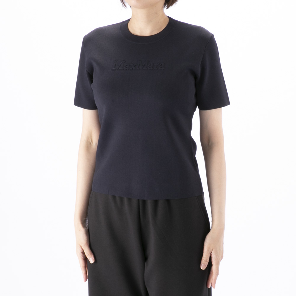 マックスマーラ MAXMARA レディーストップス 半袖ニット Tシャツ 2511971018600001【FITHOUSE ONLINE SHOP】