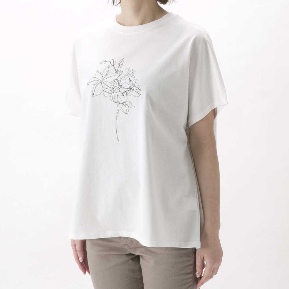 エルドアンジュ Aile de ange 線画デザインTシャツ ADA2-0052F【FITHOUSE ONLINE SHOP】