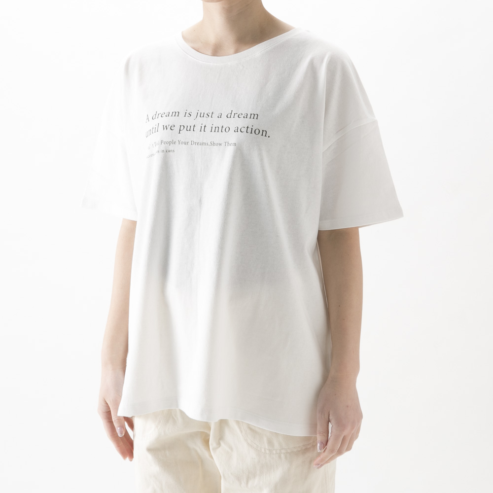 エルドアンジュ Aile de ange メッセージワイドTシャツ ADA1-0076K【FITHOUSE ONLINE SHOP】