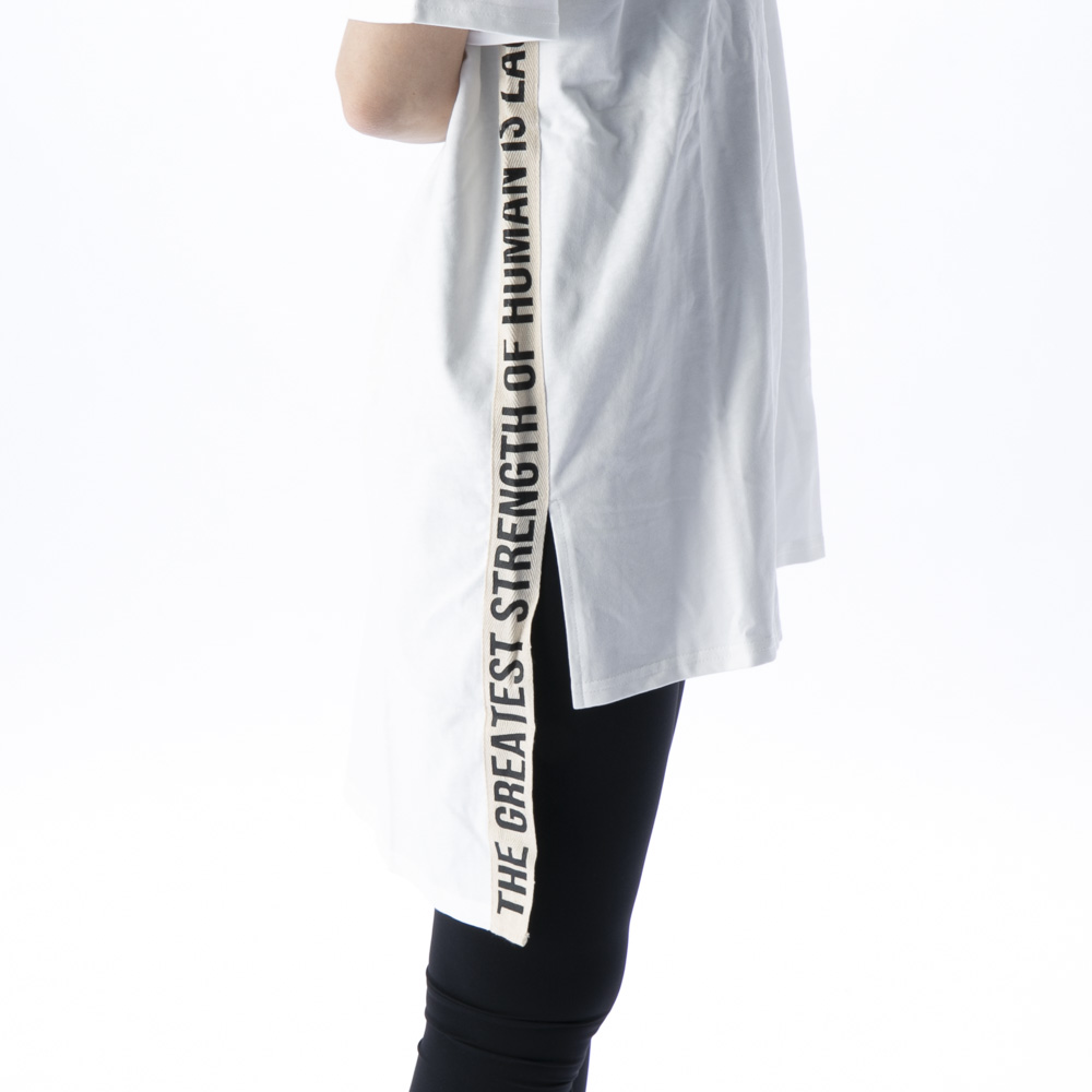 エルドアンジュ Aile de ange レディーストップス サイドテープロゴTシャツ ADA6-0028M【FITHOUSE ONLINE SHOP】
