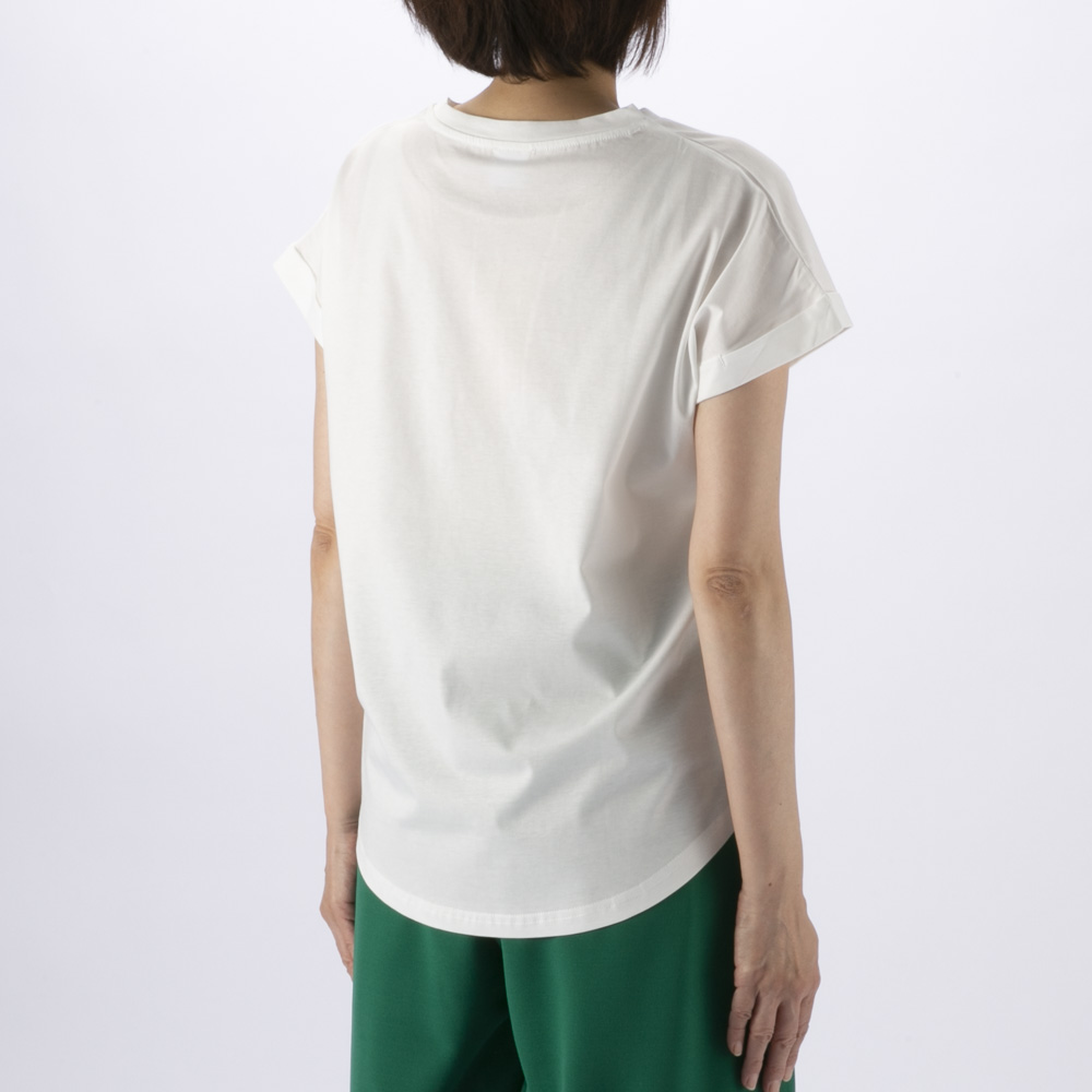 バントロア vingtrois レディーストップス ドライタッチコットン 英文ロゴTシャツ 980-23157【FITHOUSE ONLINE SHOP】