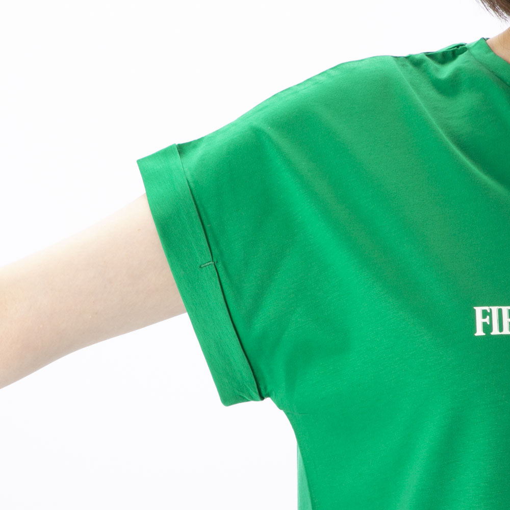 バントロア vingtrois レディーストップス ドライタッチコットン 英文ロゴTシャツ 980-23157【FITHOUSE ONLINE SHOP】