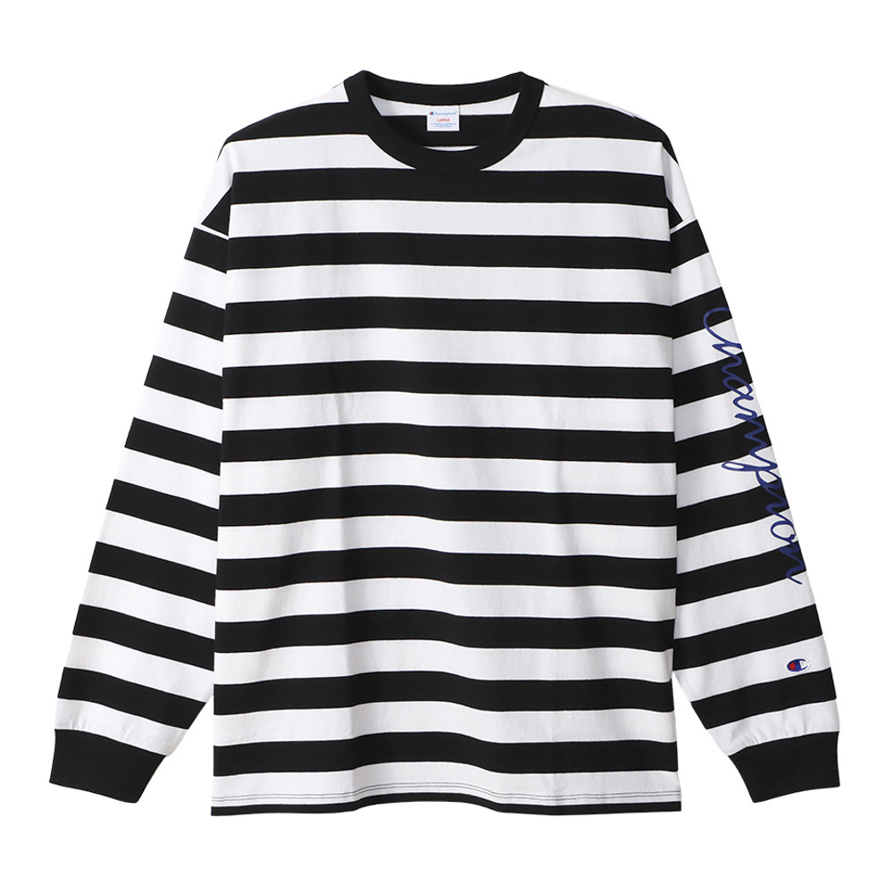 チャンピオン champion メンズトップス BORDER LONG SLEEVE T-SHIRT C3-V405【FITHOUSE ONLINE SHOP】