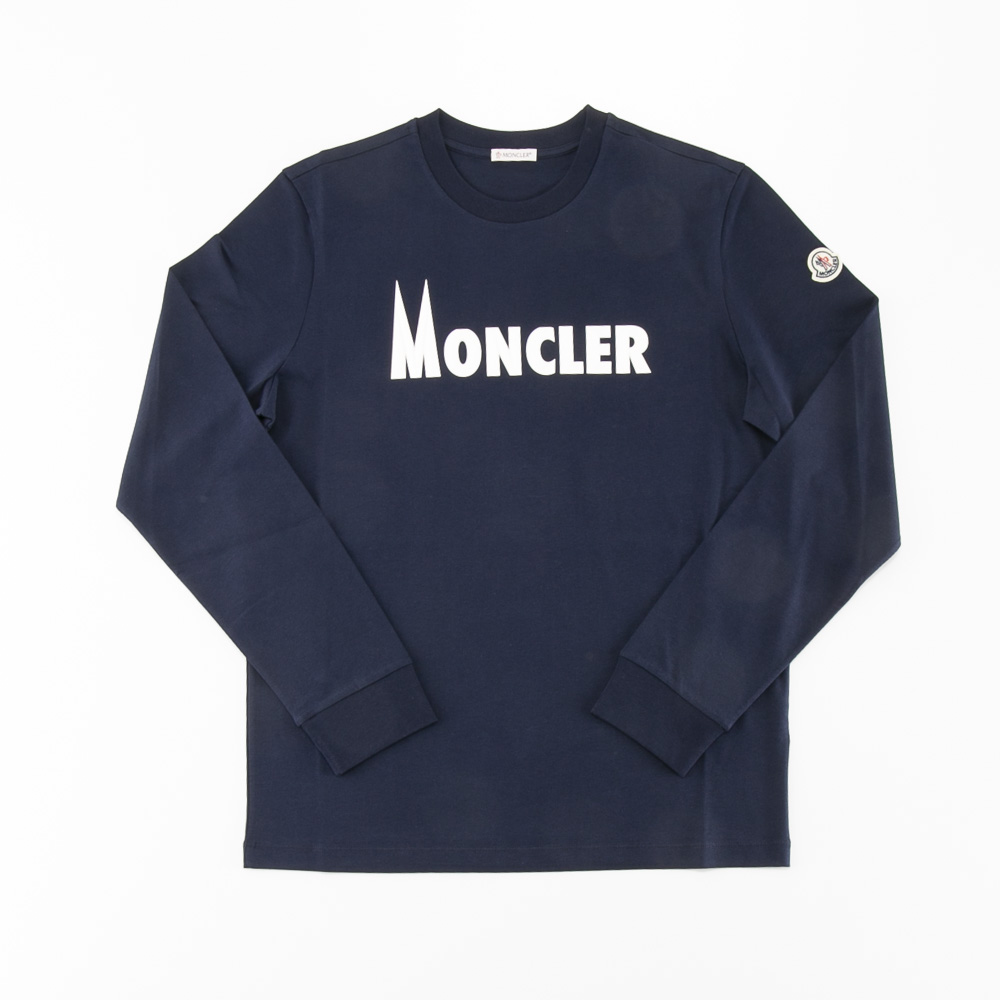 モンクレール MONCLER メンズトップス コットンジャージ素材 ラバー加工ロゴプリント 8D000.08.829HP【FITHOUSE ONLINE SHOP】