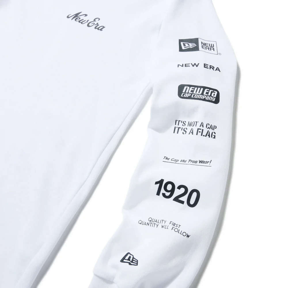ニューエラ NEW ERA メンズトップス LS PF TEE ARCHIVE LOGO WHI 14324685【FITHOUSE ONLINE SHOP】