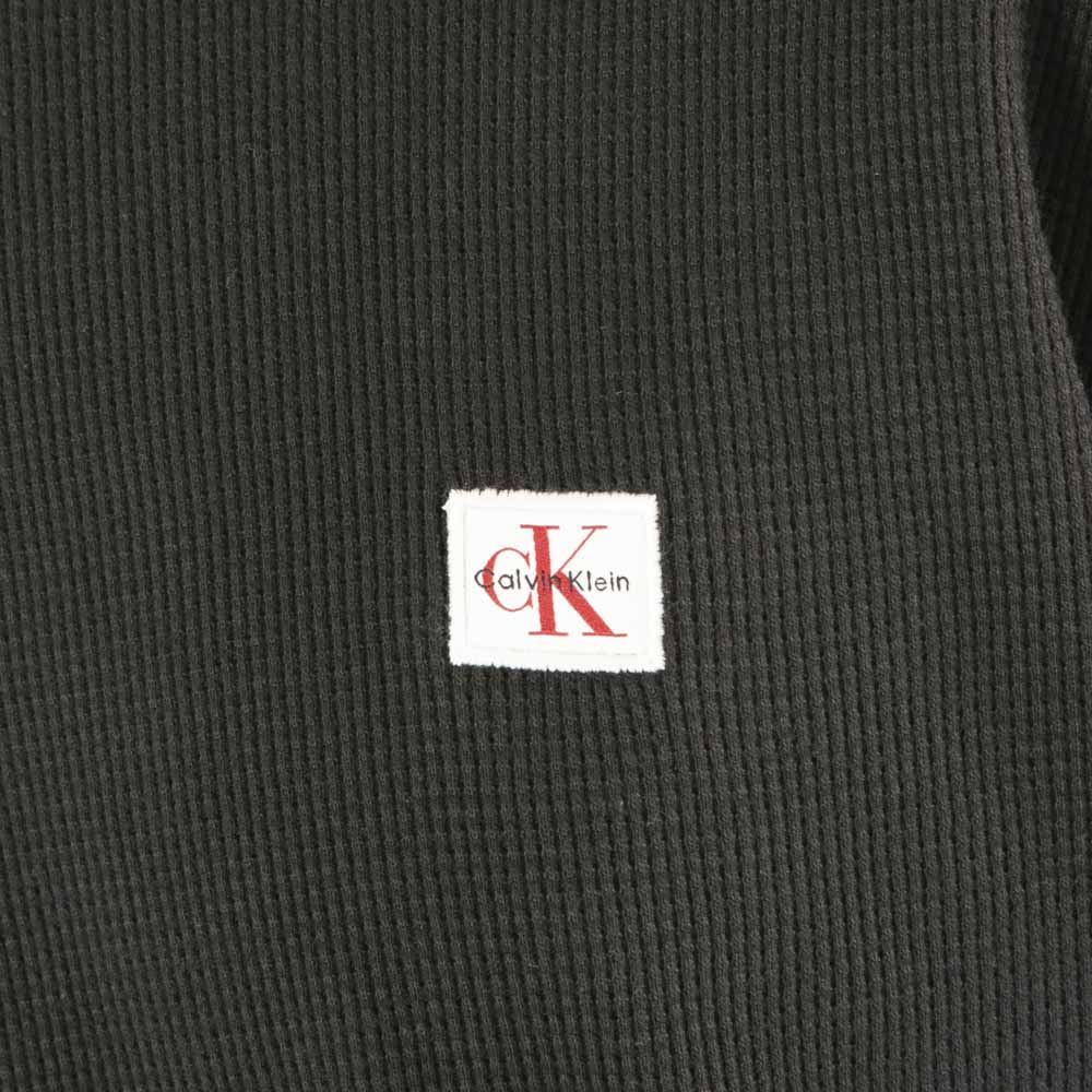 カルバンクラインジーンズ Calvin Klein Jeans メンズトップス 長袖 Long Sleeve Waffle T-shirt ロングスリーブワッフルバッジクルーネックTシャツ LV0 40EM217 UB1【FITHOUSE ONLINE SHOP】