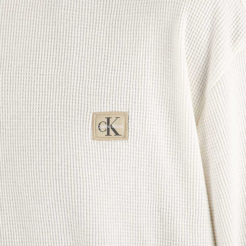 カルバンクラインジーンズ Calvin Klein Jeans メンズ 長袖 Long Sleeve Waffle T-shirt ロングスリーブワッフルバッジクルーネックTシャツ LV0 40EM217 YAS【FITHOUSE ONLINE SHOP】
