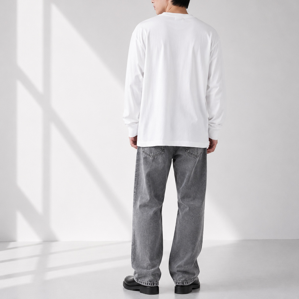 カルバンクラインジーンズ Calvin Klein Jeans メンズ 長袖Tシャツ ロングスリーブイージーモノグラムTシャツ LV04RD247GYAF【FITHOUSE ONLINE SHOP】