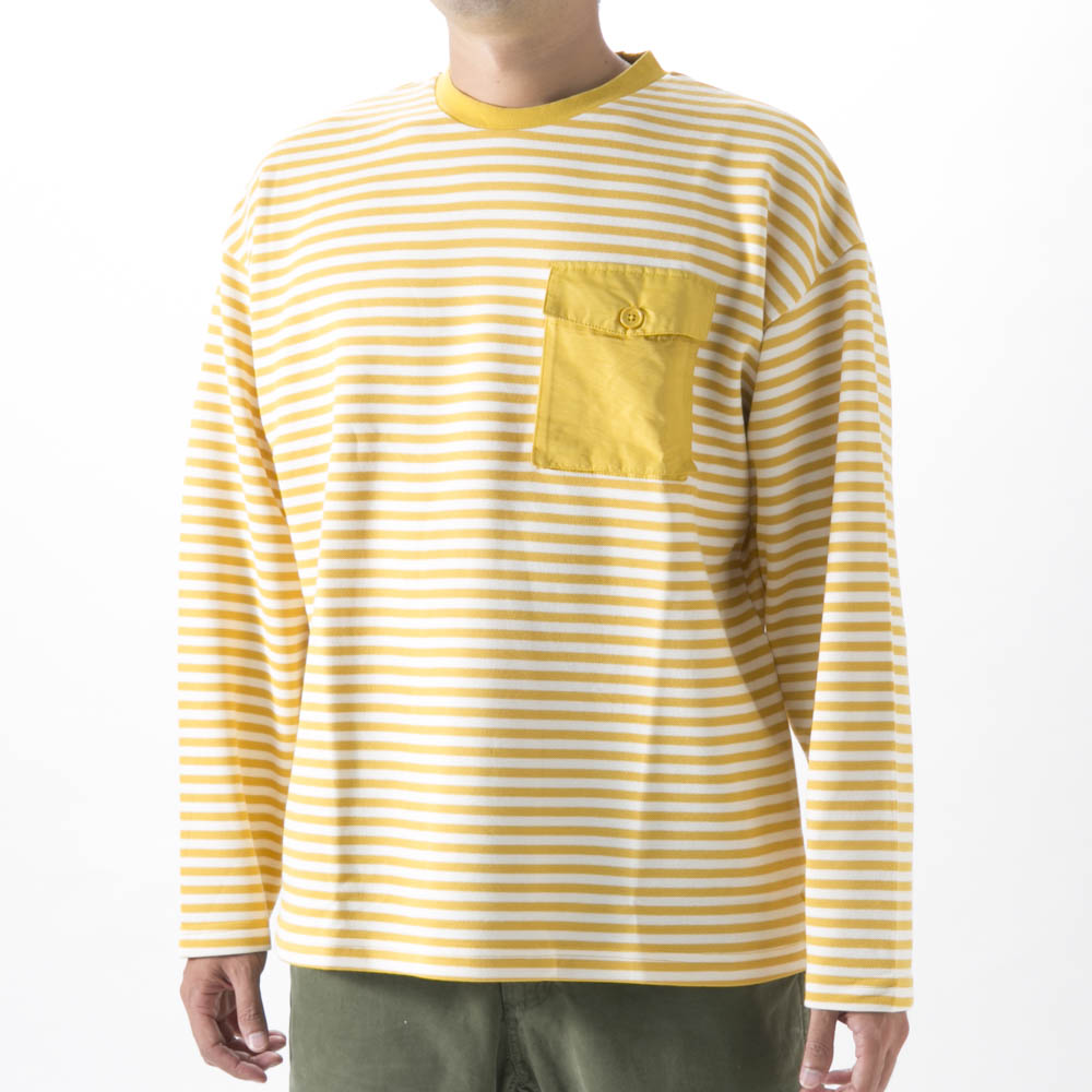 パスタイムラボ PASTIME▶LAB メンズトップス 鹿の子ボーダー L/S PTL-1-0065【FITHOUSE ONLINE SHOP】