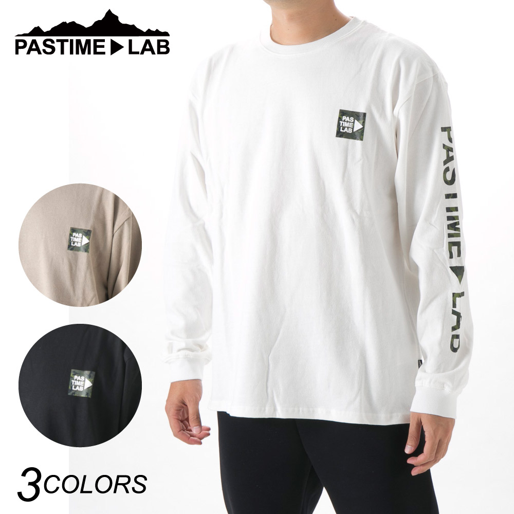 パスタイムラボ PASTIME▶LAB メンズトップス 袖プリント・左胸ロゴロンT PTL-1-0068【FITHOUSE ONLINE SHOP】