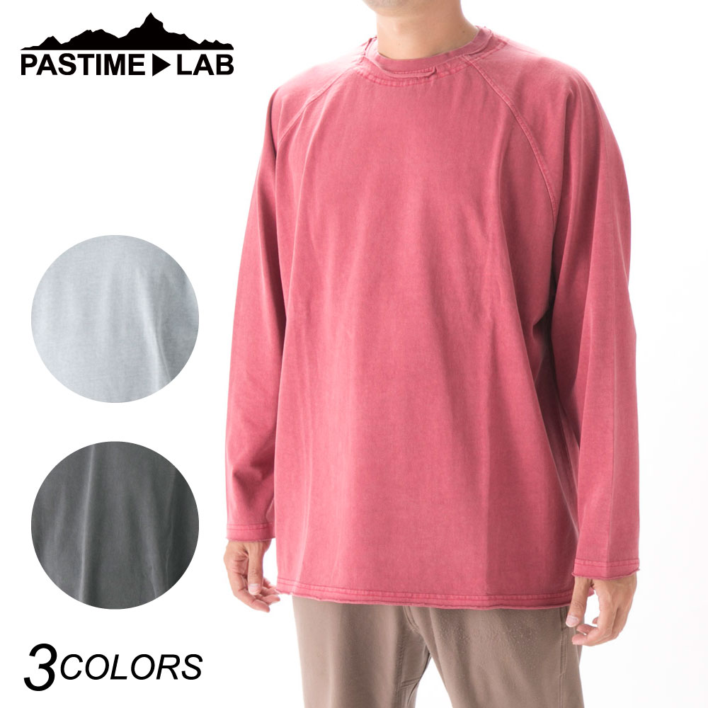 パスタイムラボ PASTIME▶LAB メンズトップス ピグメント無地 ロングTシャツ PTL-1-0064【FITHOUSE ONLINE SHOP】