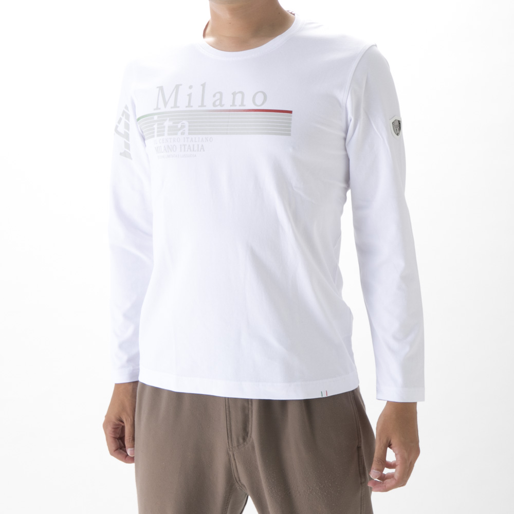 ヴィオラ VIOLA メンズトップス 胸ラインプリント C/N 21115【FITHOUSE ONLINE SHOP】