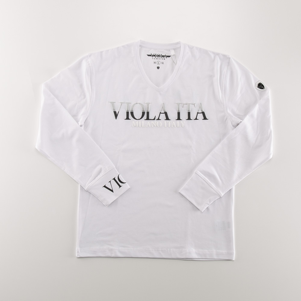 ヴィオラ VIOLA メンズトップス 発砲プリント 長袖Tシャツ  Y52109【FITHOUSE ONLINE SHOP】
