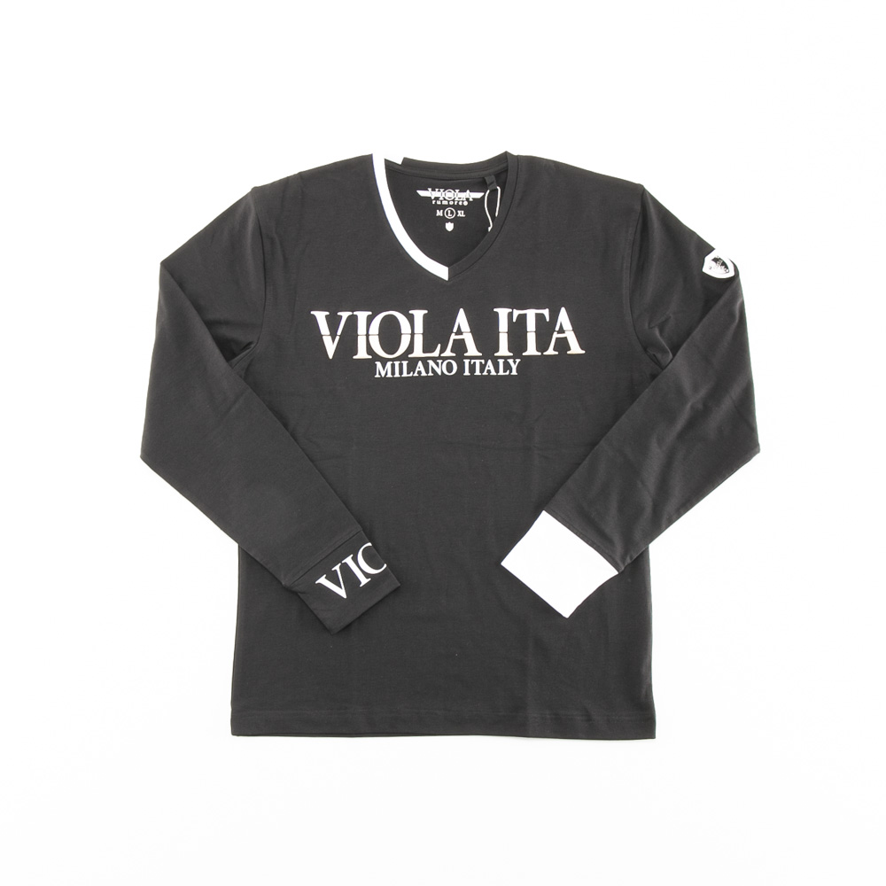 ヴィオラ VIOLA メンズトップス 発砲プリント 長袖Tシャツ  Y52109【FITHOUSE ONLINE SHOP】