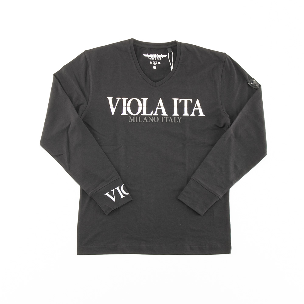 ヴィオラ VIOLA メンズトップス 発砲プリント 長袖Tシャツ  Y52109【FITHOUSE ONLINE SHOP】