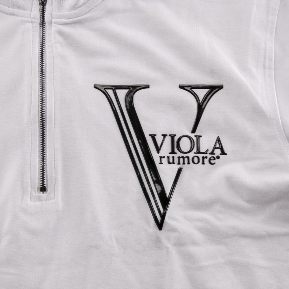 ヴィオラ VIOLA メンズトップス 発砲プリント ハーフZIP Tシャツ  Y52112【FITHOUSE ONLINE SHOP】